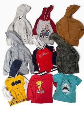 Toddler Boy Clothes Bundle of Jackets Sweaters and Hoodies Size 5